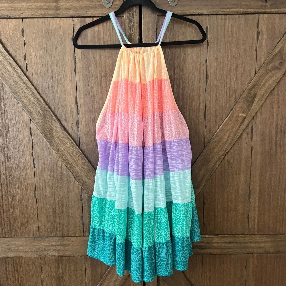 Pitusa Popsicle Halter Mini Dress - Pastels Standard One Size - Picture 3 of 7
